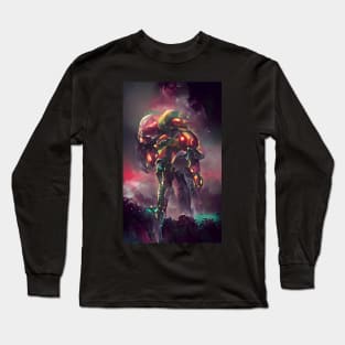 Super Metroid inspired art Long Sleeve T-Shirt